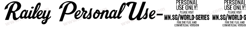 Railey PersonalUse字体转换